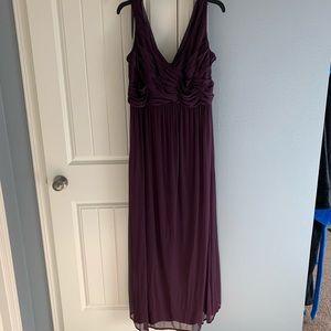 Plum bridesmaid dress